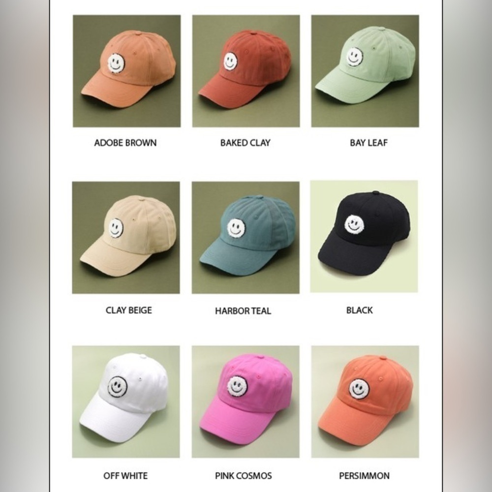 Colorful Smiley Face Caps - Picture 5 of 6
